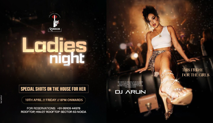 Ladies Night at Rumours Rooftop Noida
